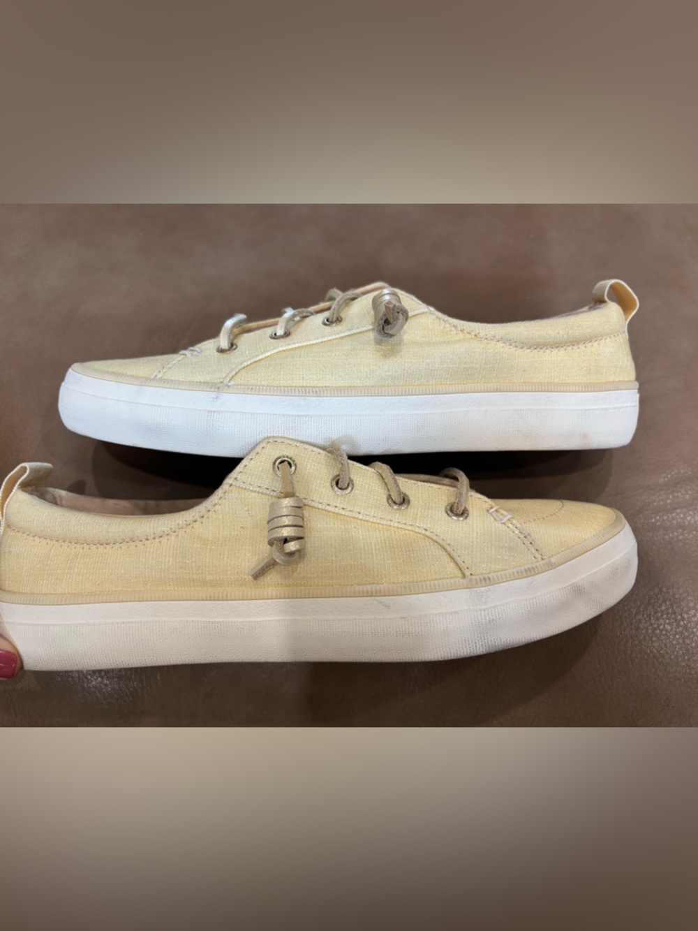 Sperry Casual Lace-Up Moccasin boat shoes Sneaker in Butter yellow - Picture 5 of 9